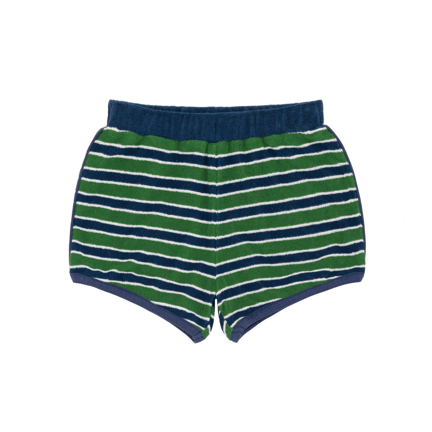 girls evergreen stripe french terry bloomer short