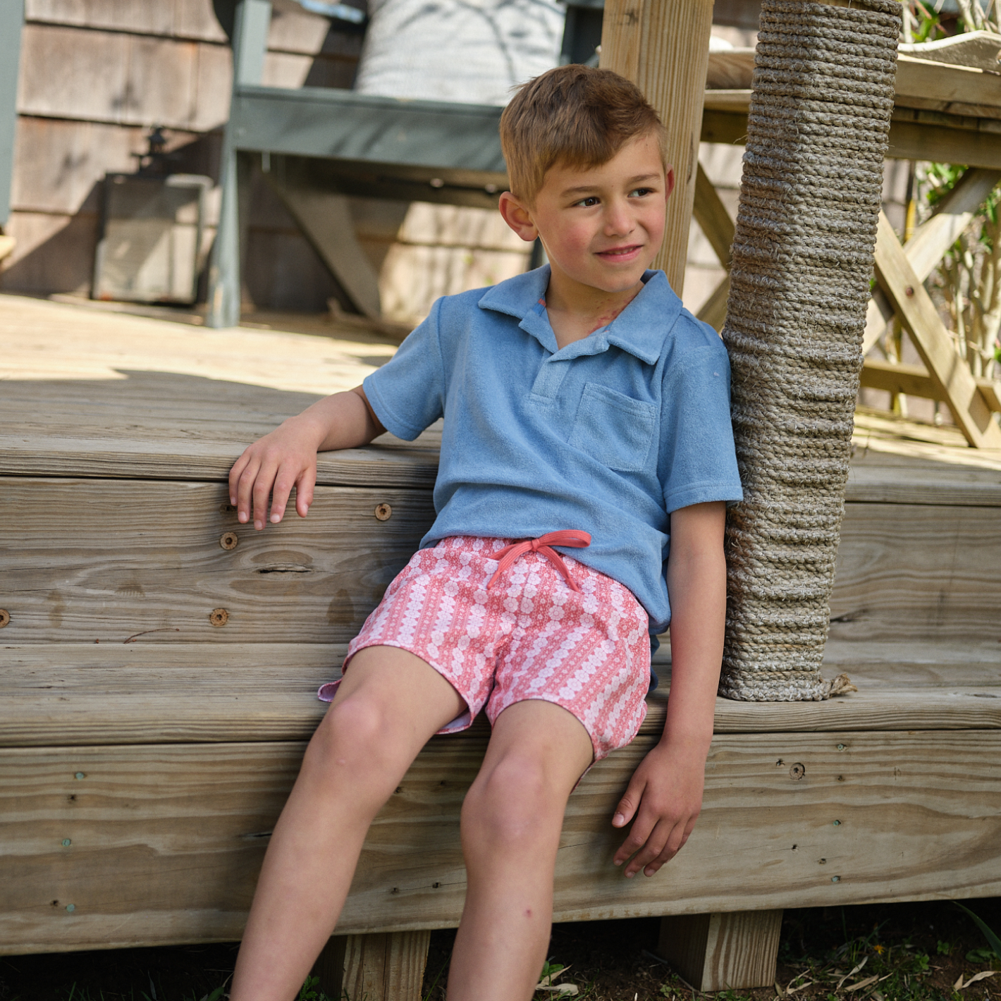 boys regatta red paisley boardie