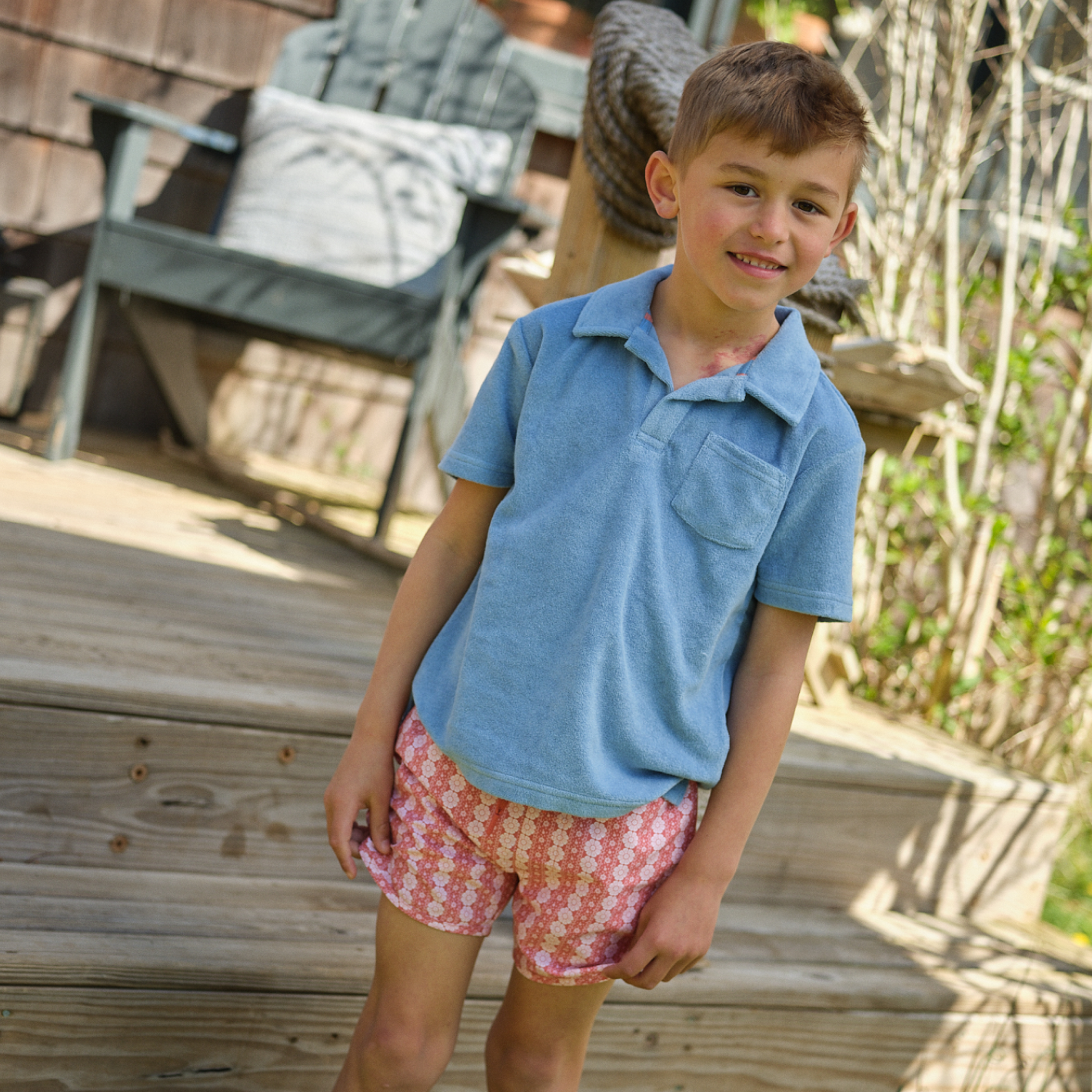 boys regatta red paisley boardie