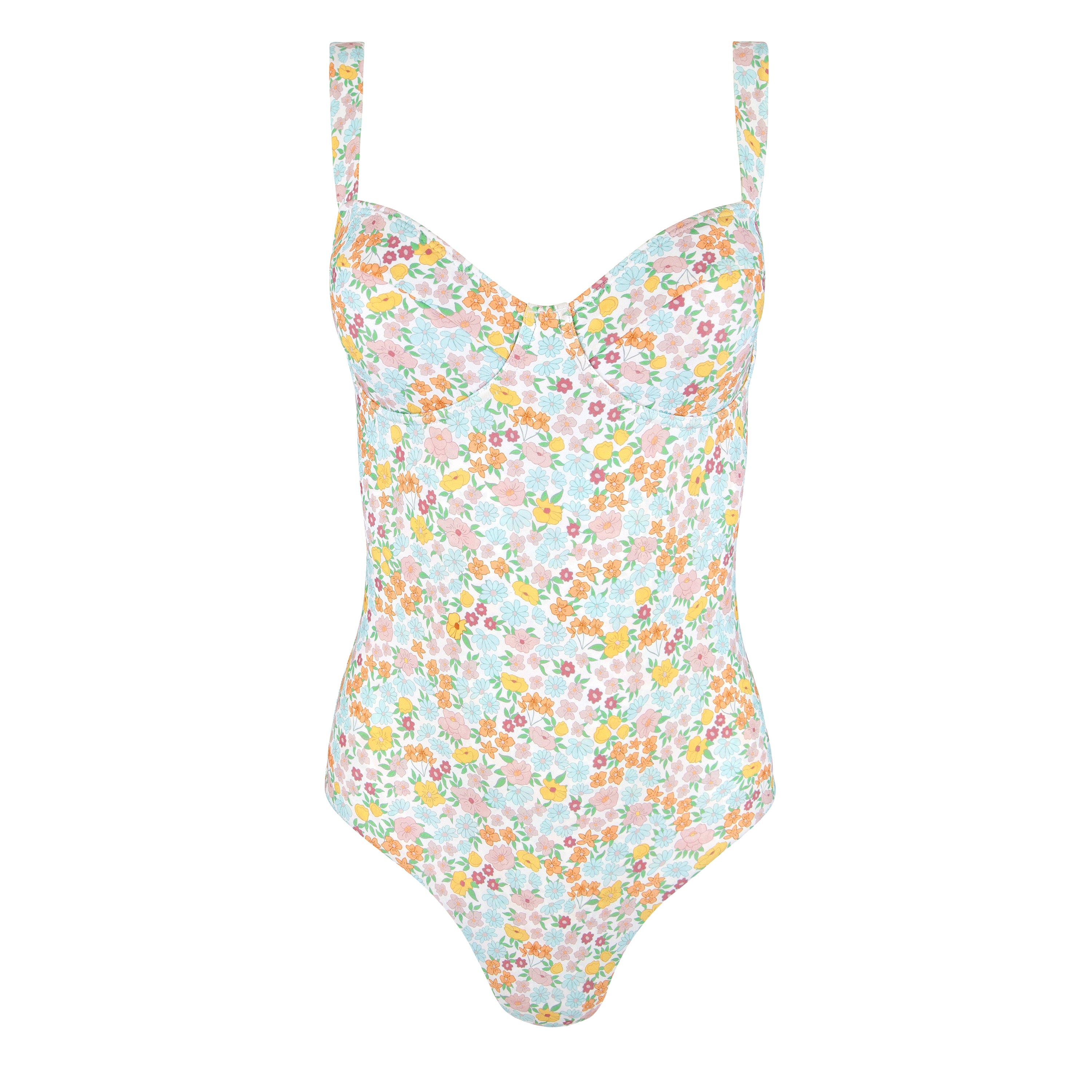 women's hawaiian floral one piece