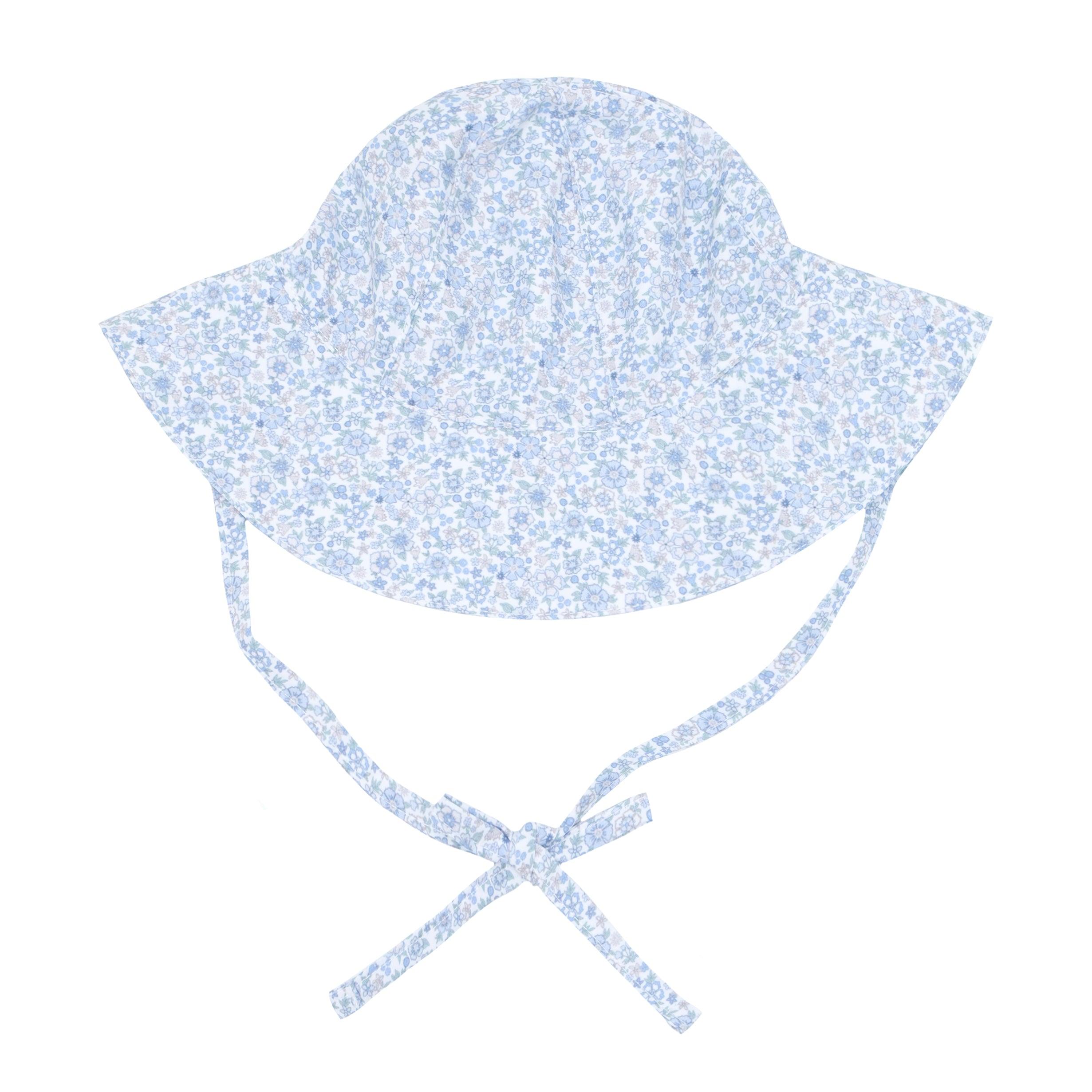 slate floral sun hat