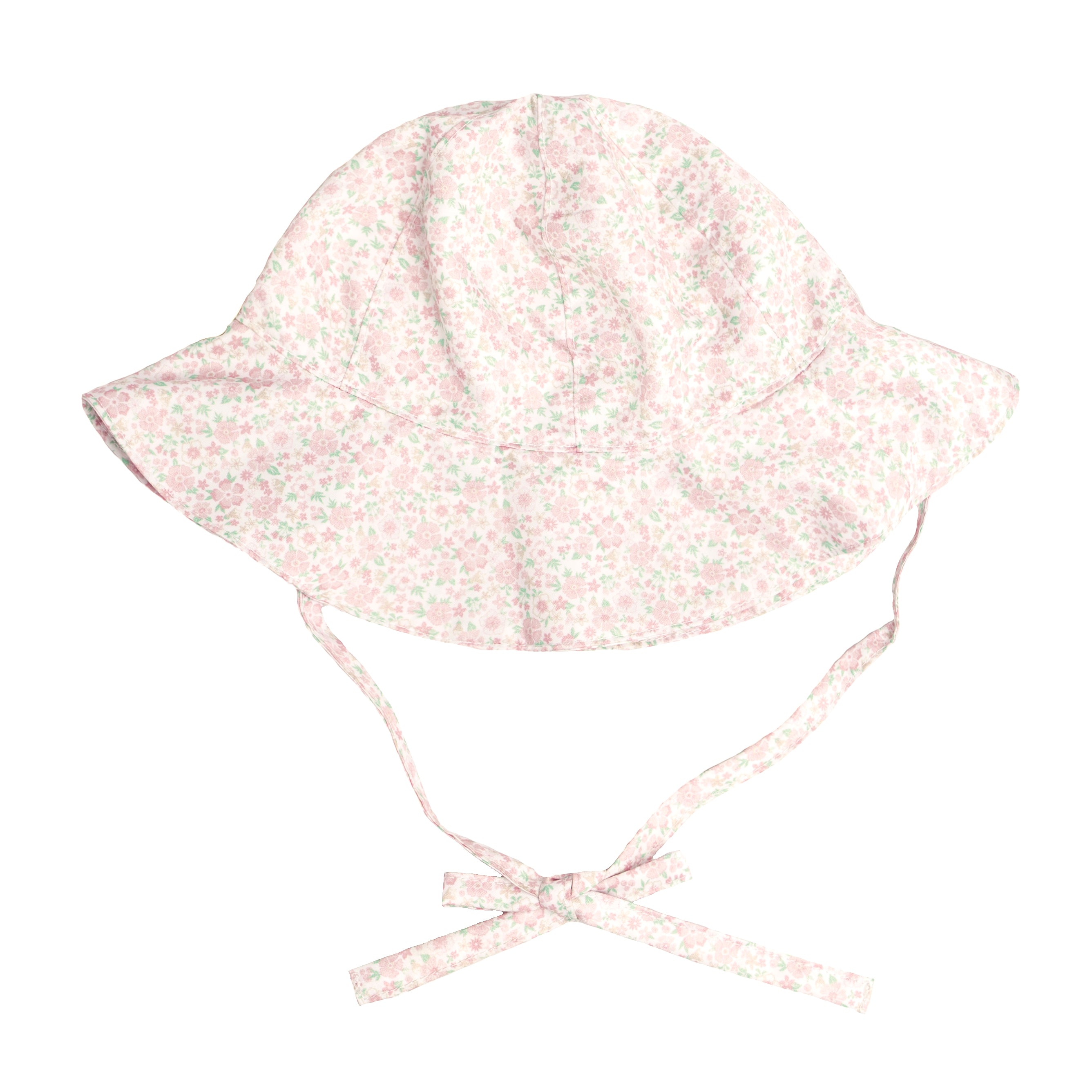 baby antique floral sun hat