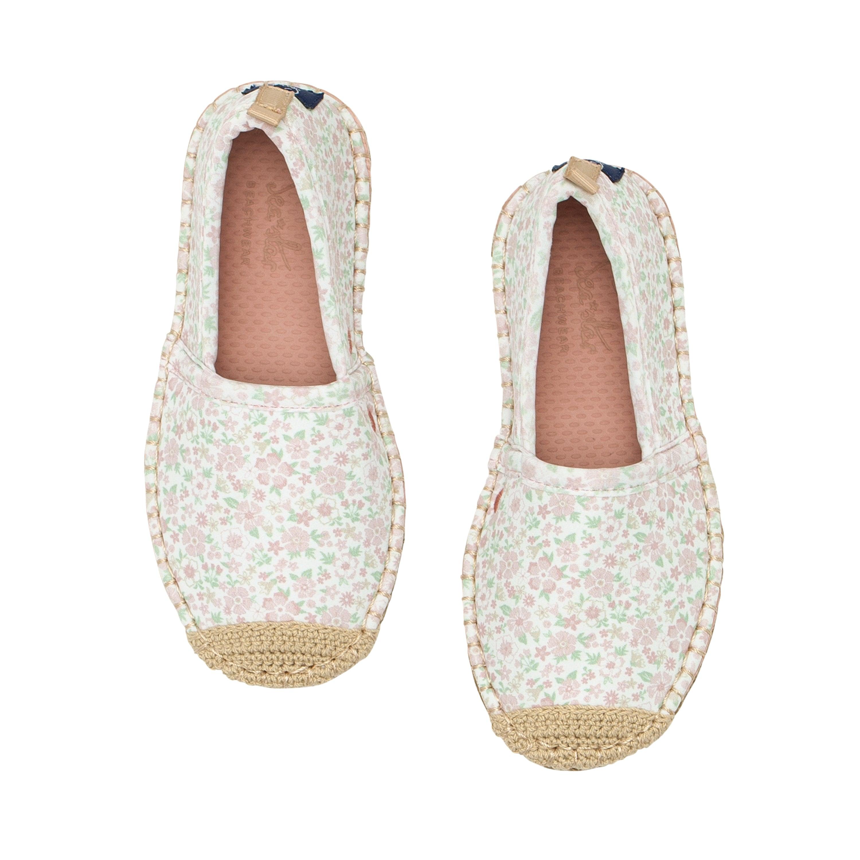 minnow x sea star unisex children's antique floral beachcomber espadrille