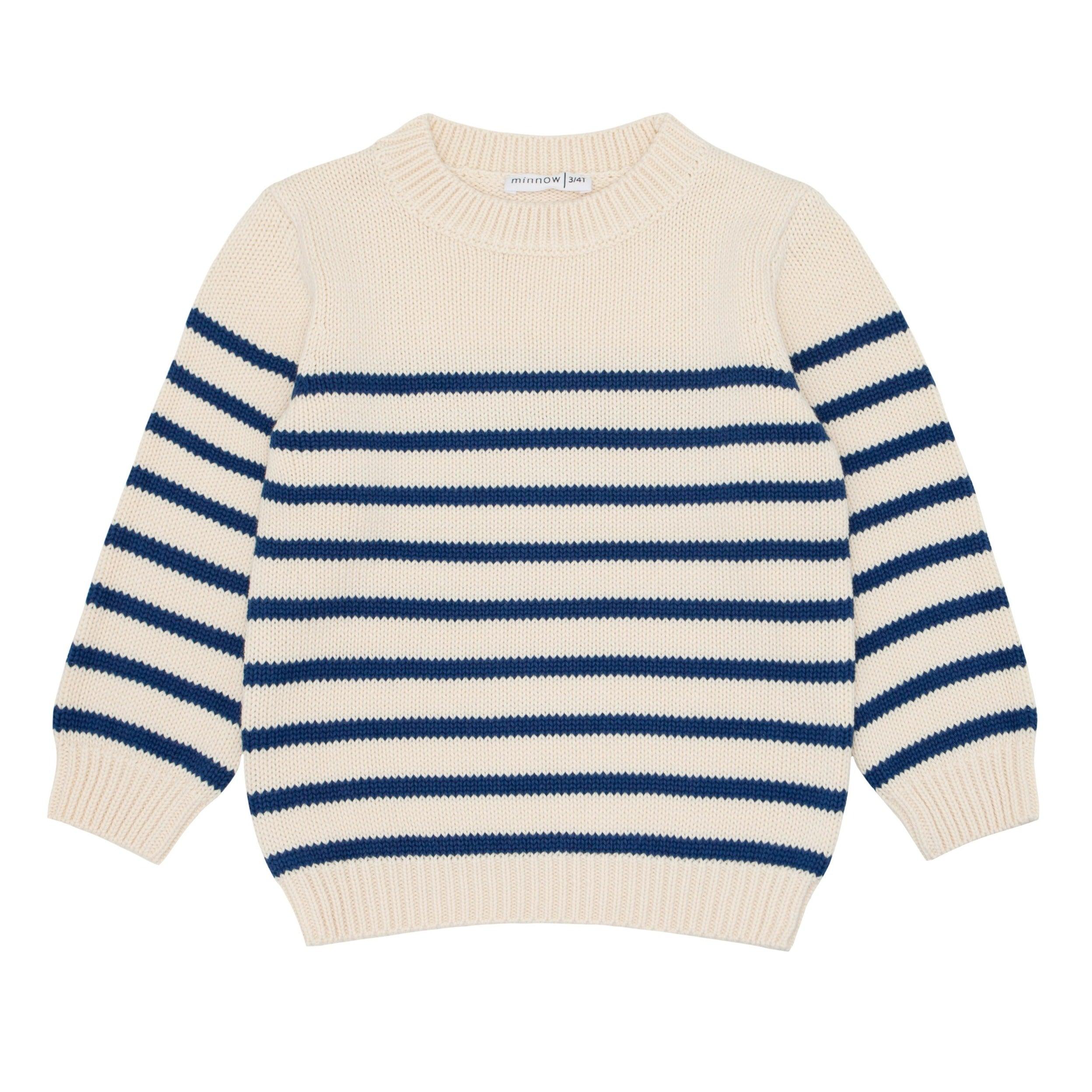 unisex breton stripe knit sweater