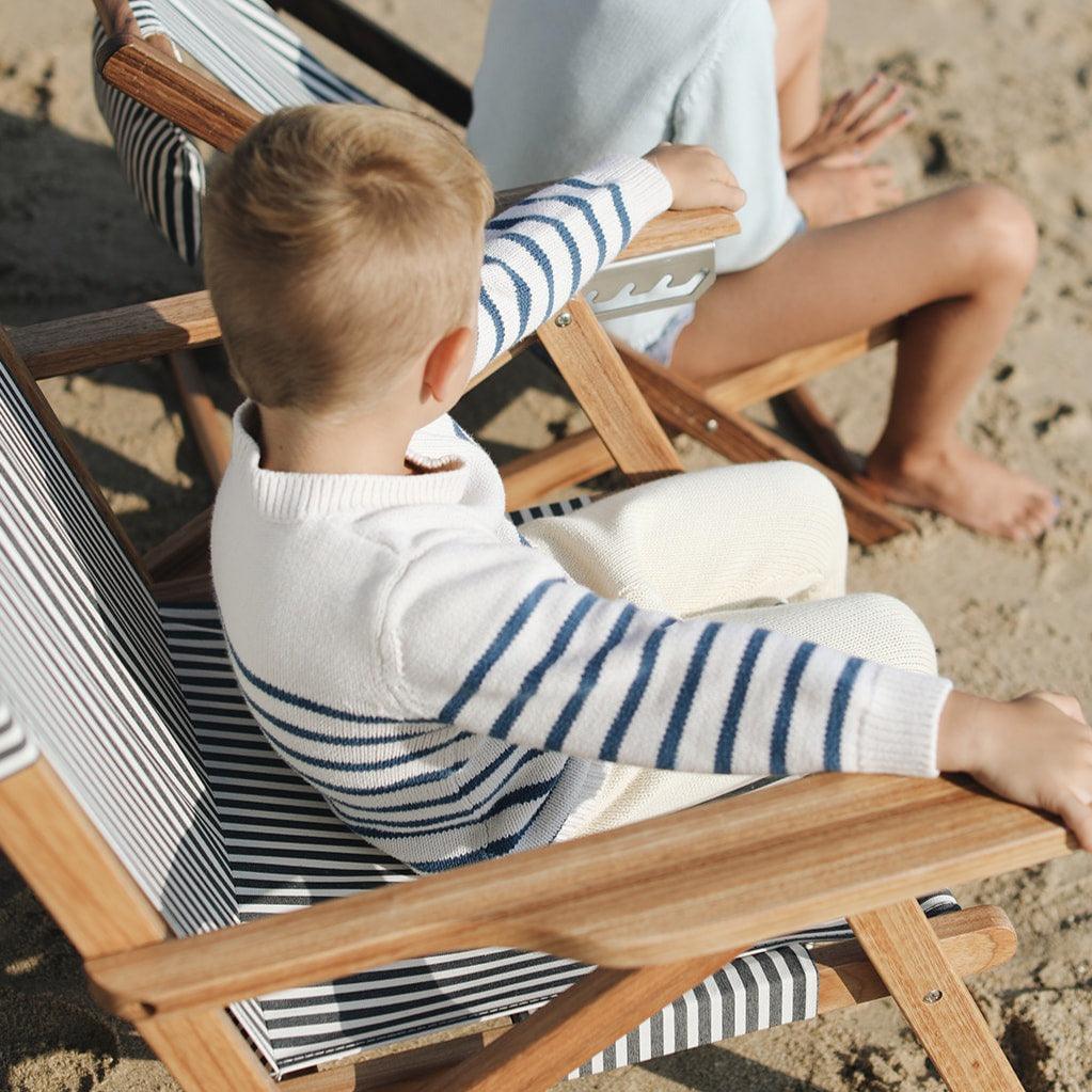 unisex breton stripe knit sweater