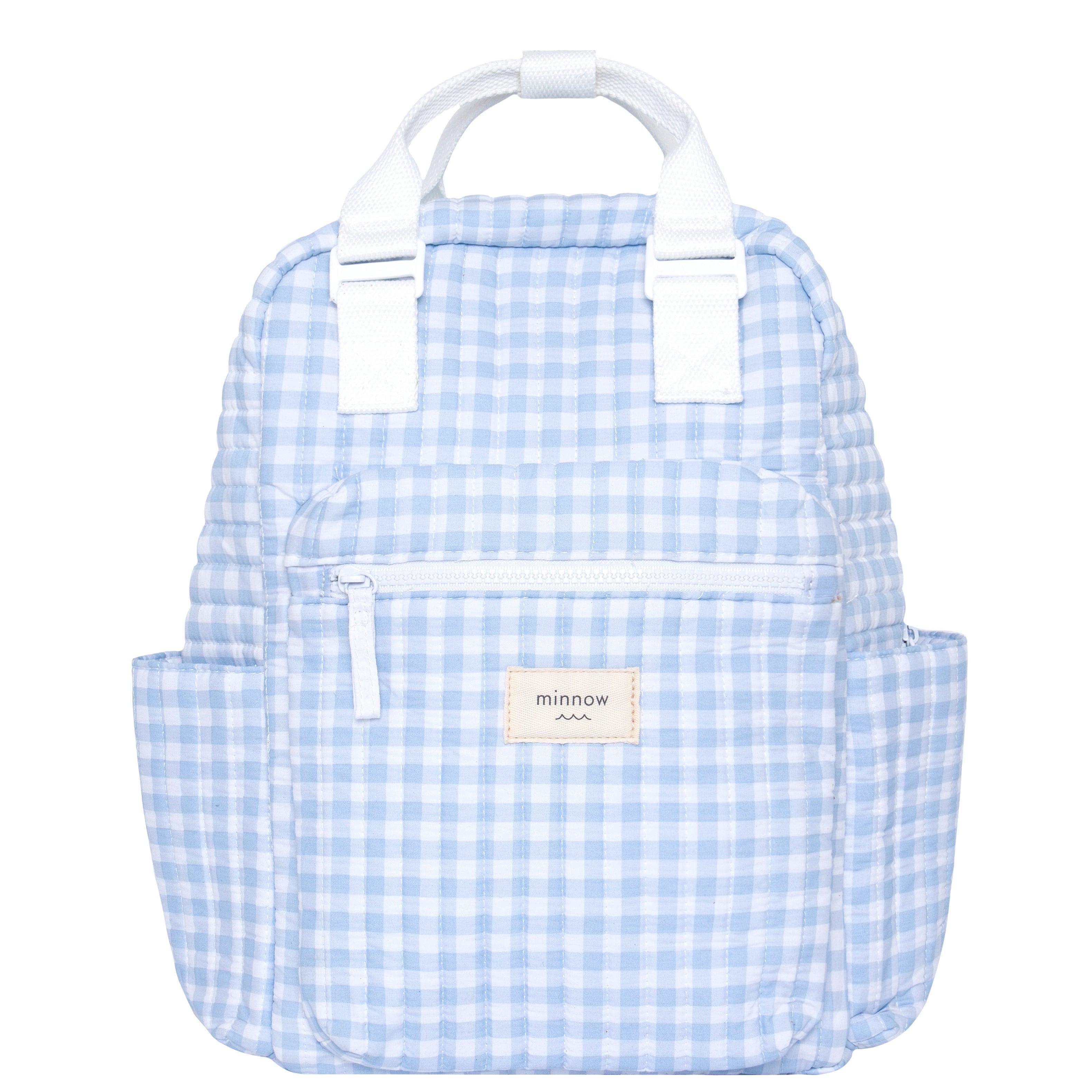 oasis blue gingham everyday backpack