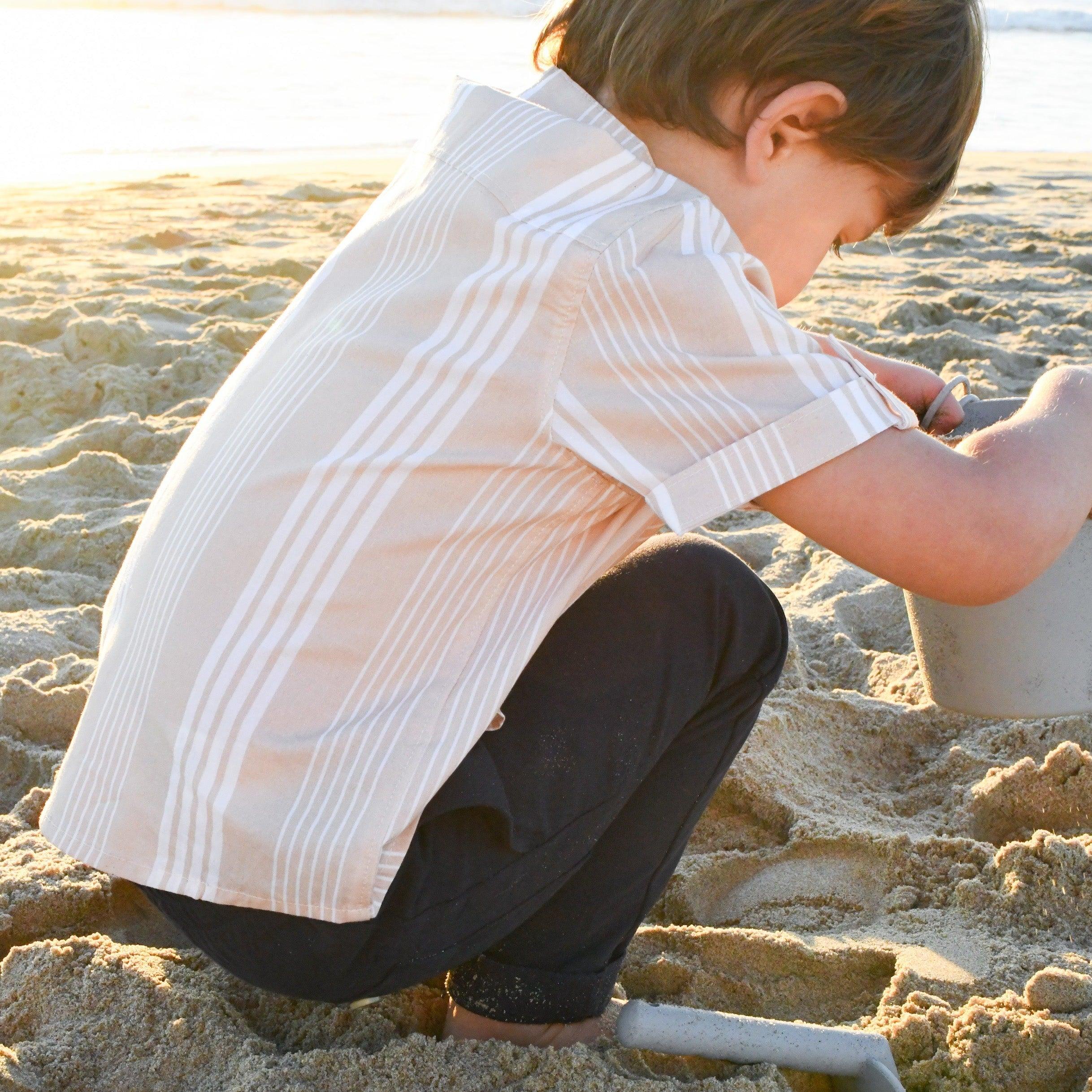 boys navy canvas pant