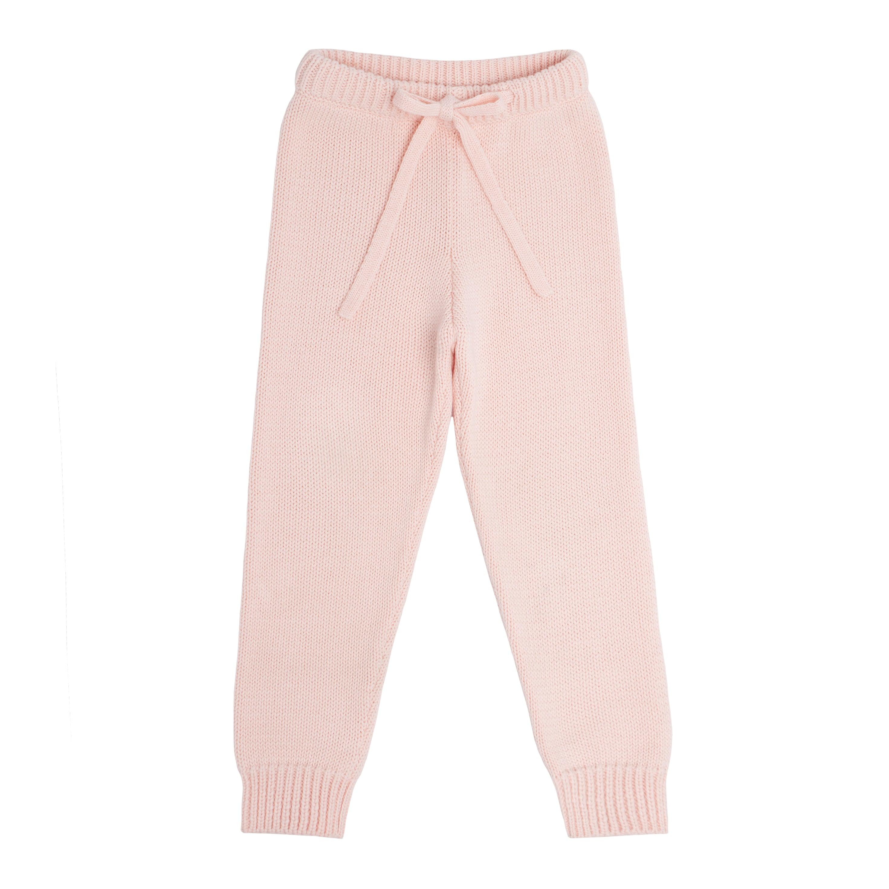 unisex soft pink knit pant