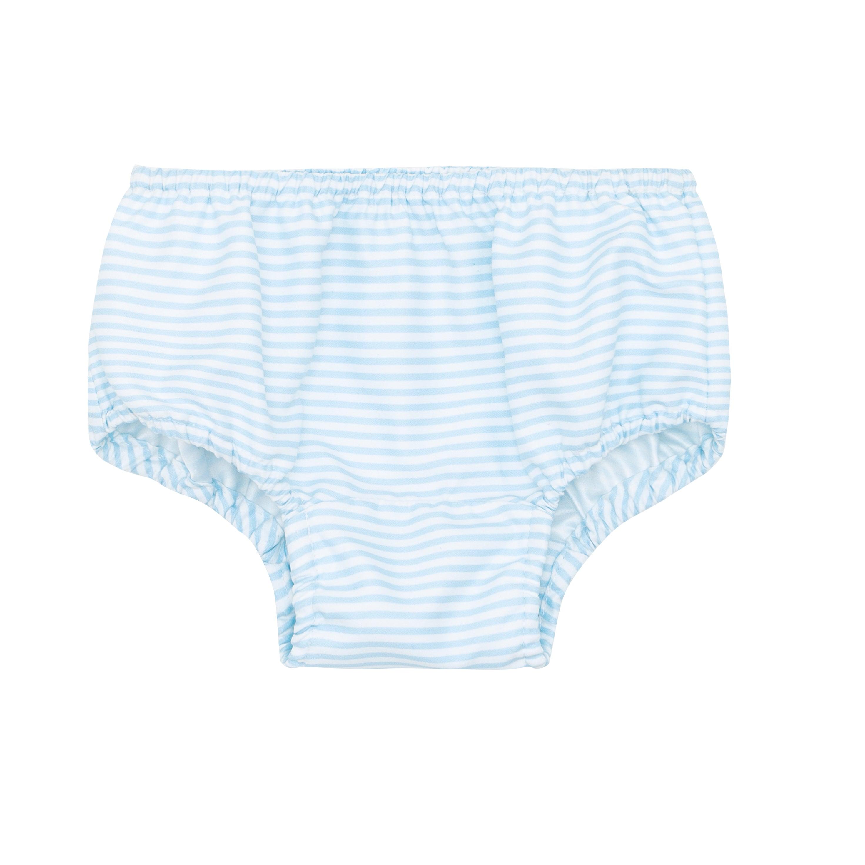 baby powder blue stripe diaper cover