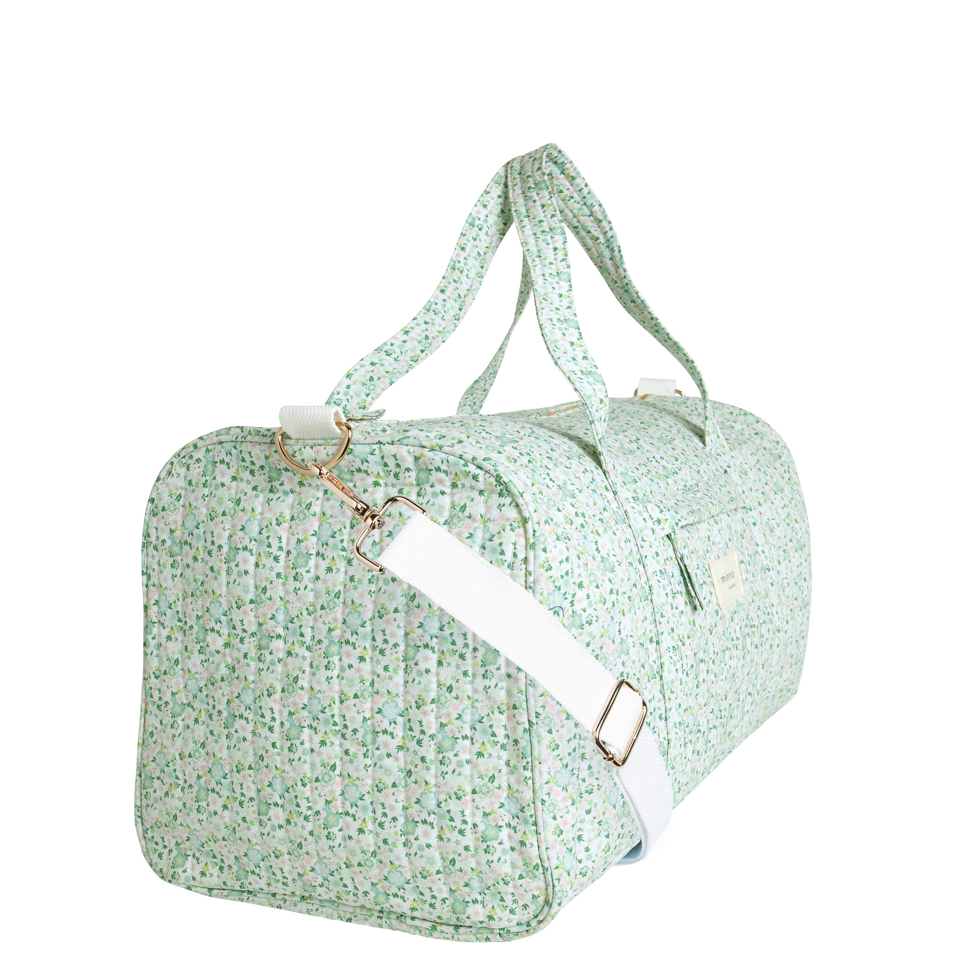 sea marsh floral weekender bag