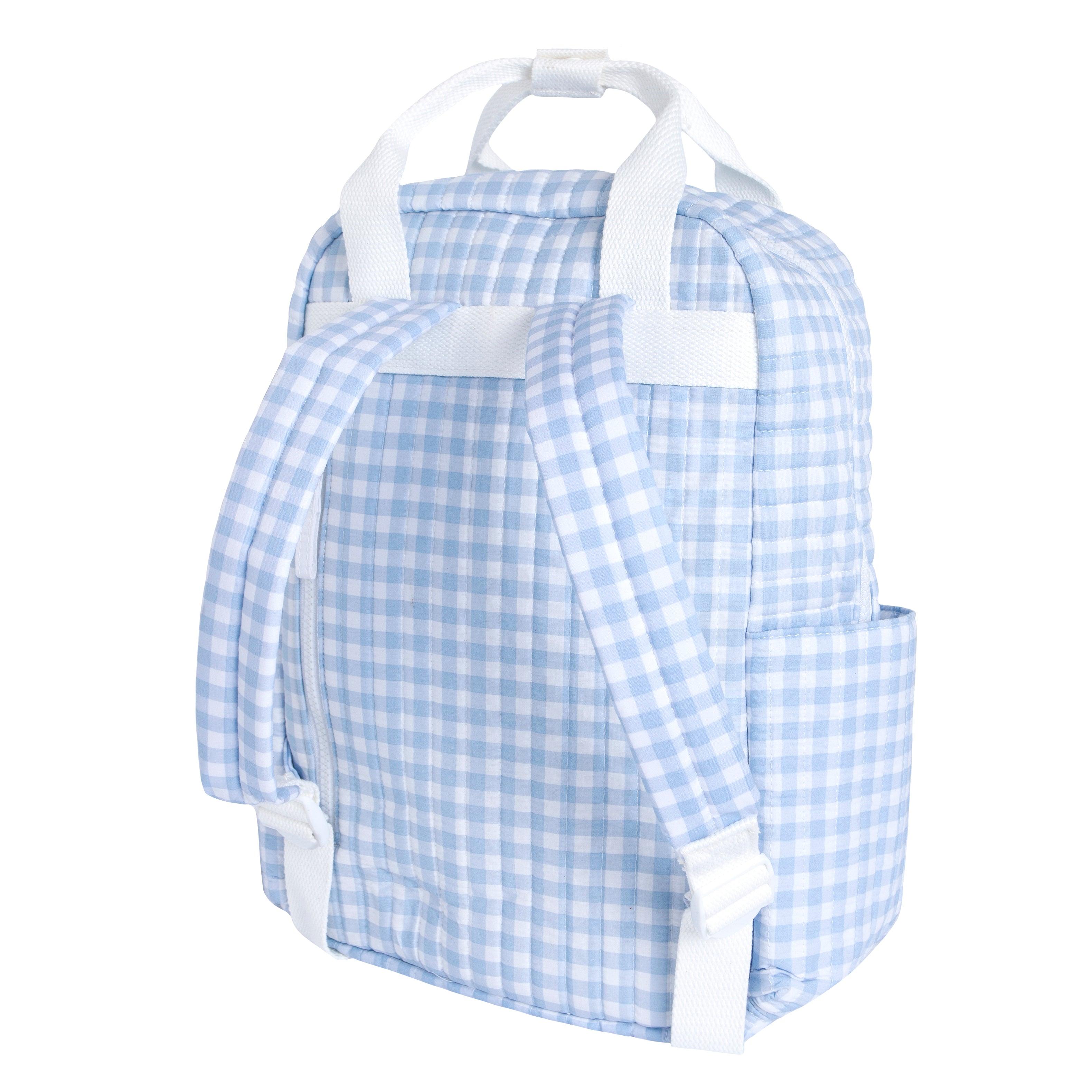 oasis blue gingham everyday backpack