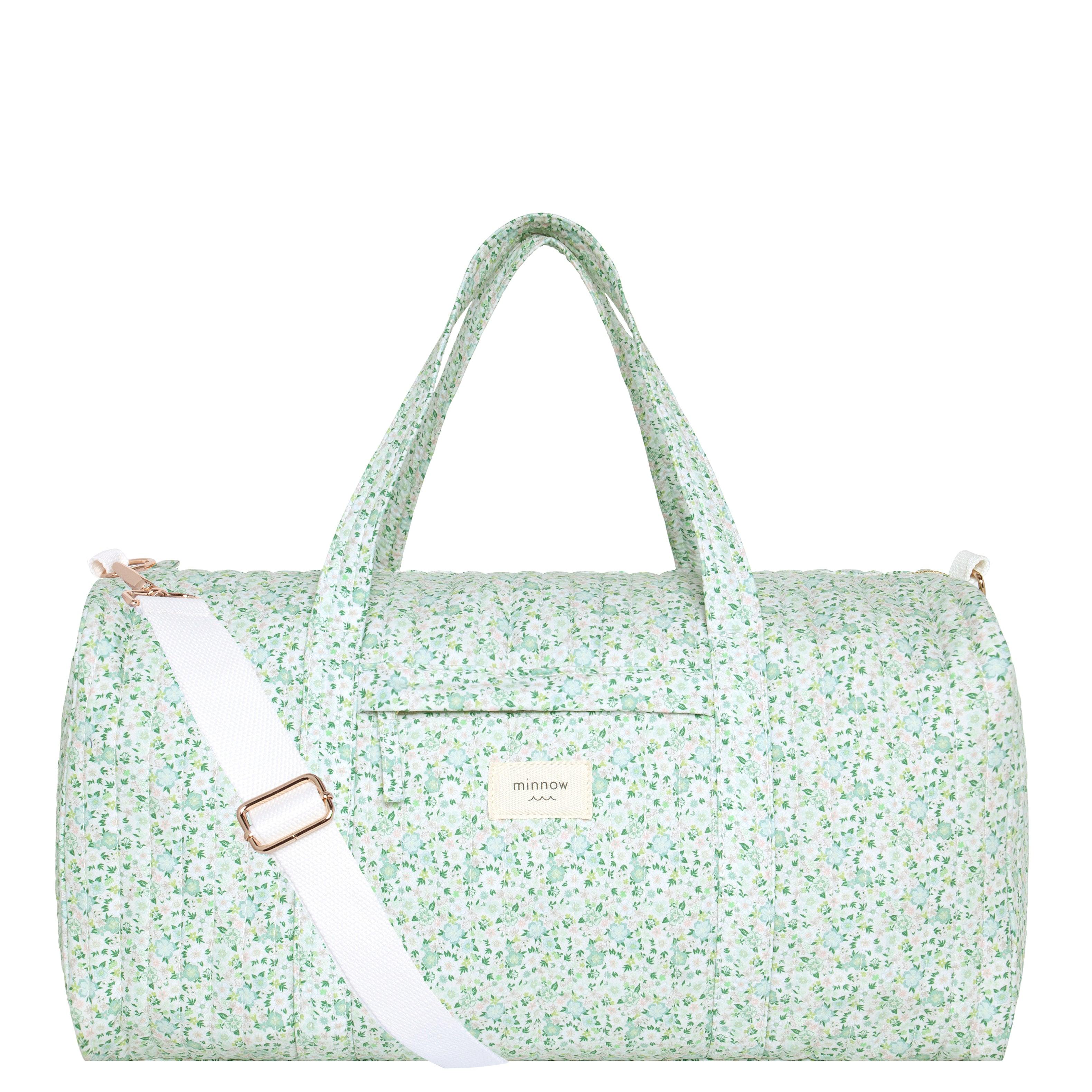 sea marsh floral weekender bag