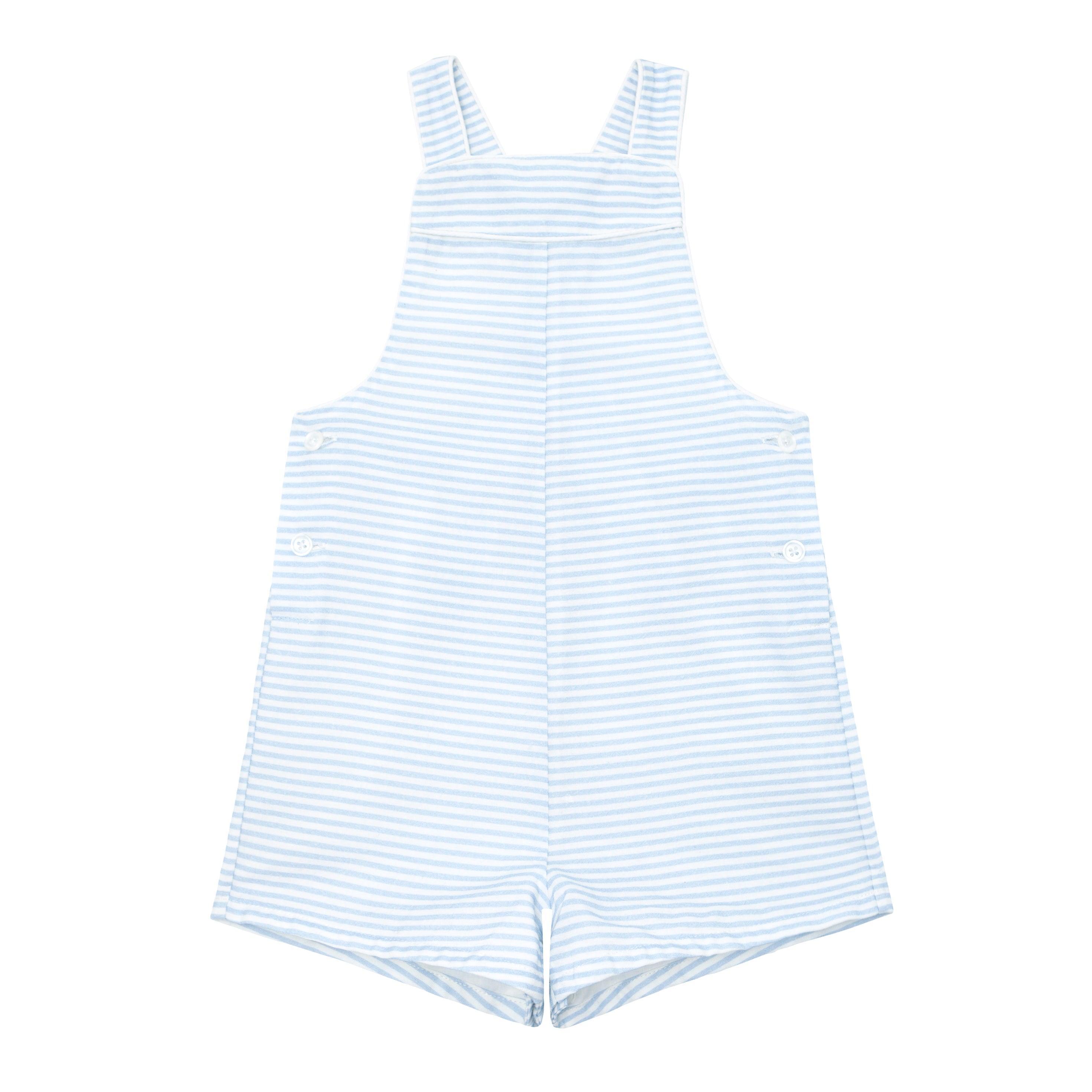 baby powder blue stripe overall