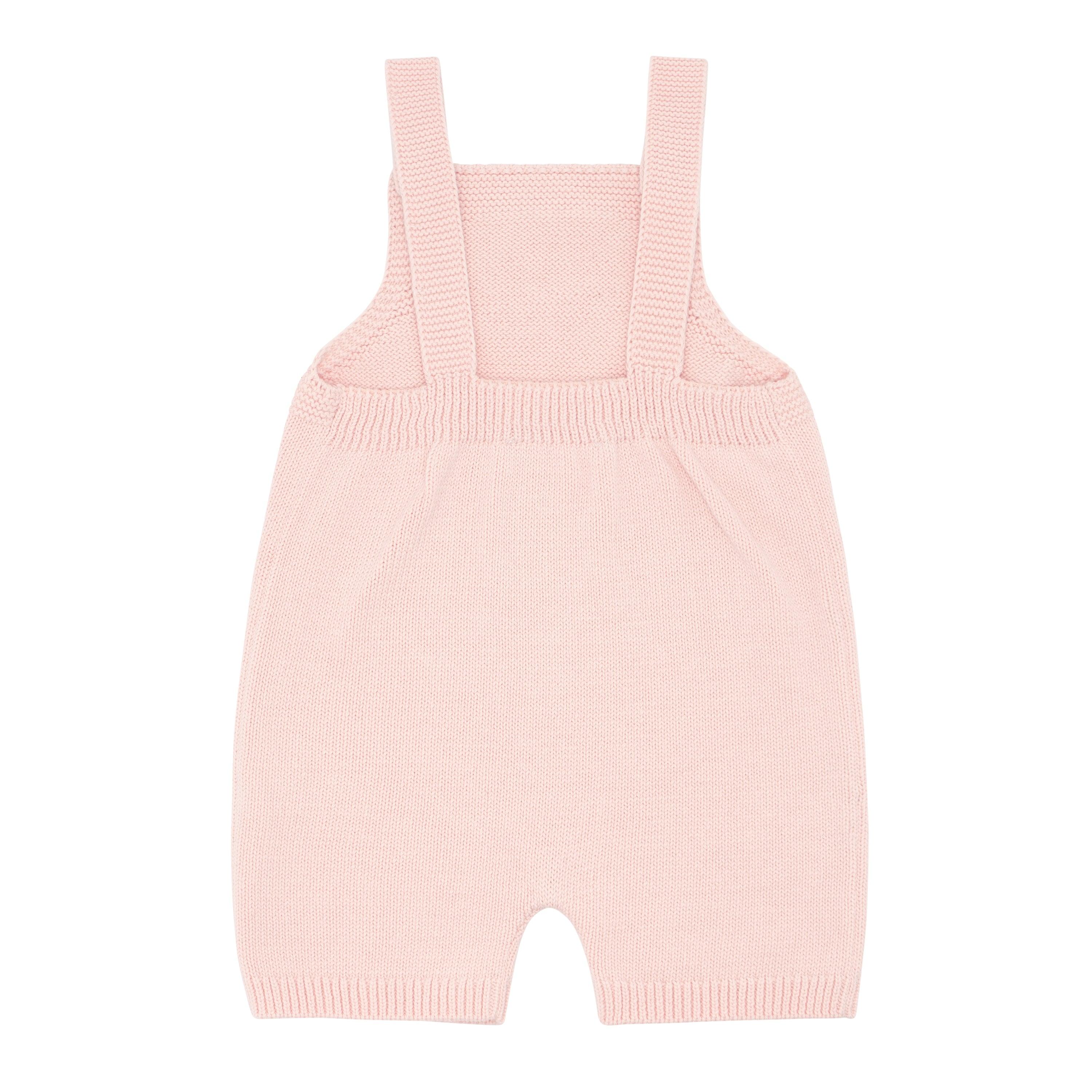 baby pink knit overall