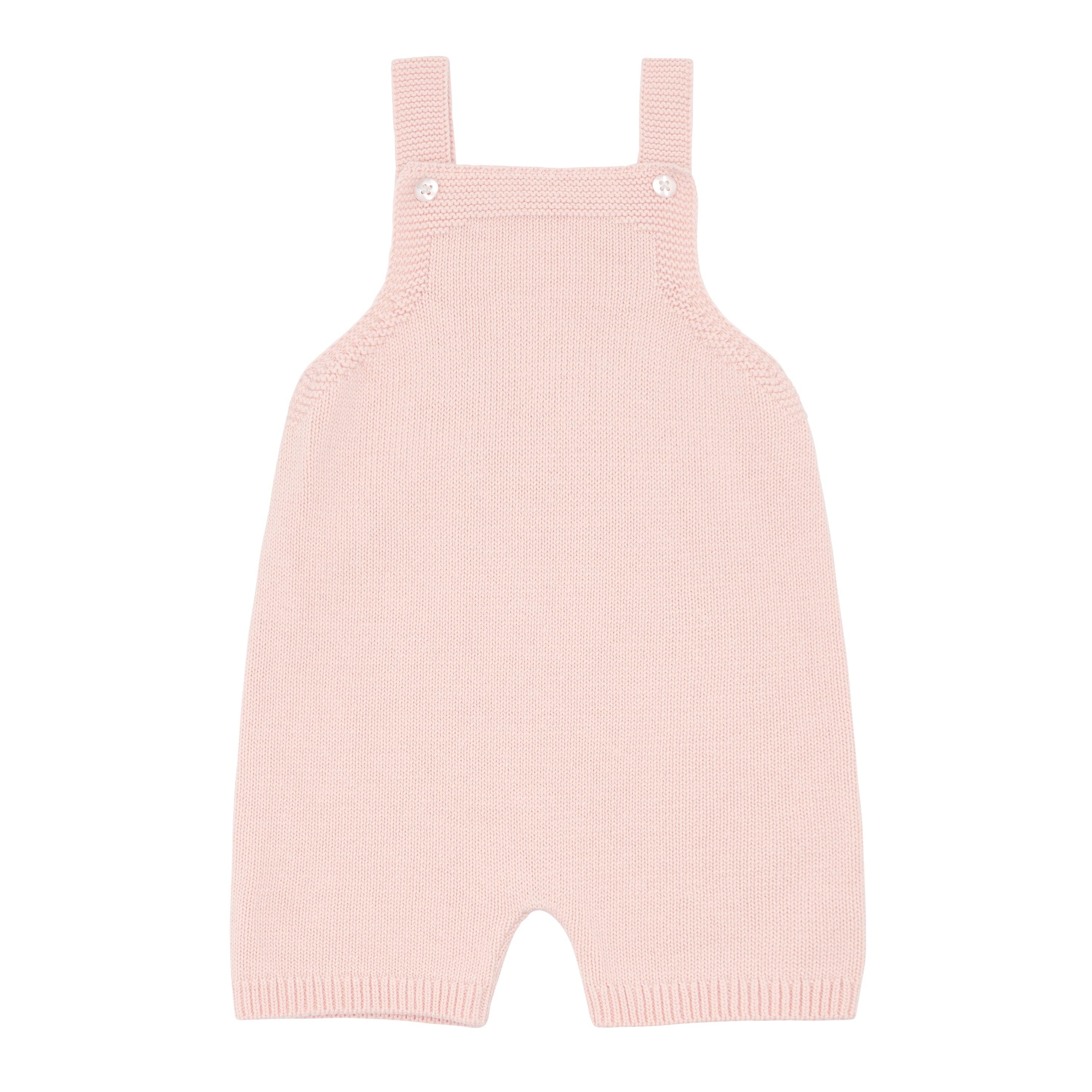 baby pink knit overall