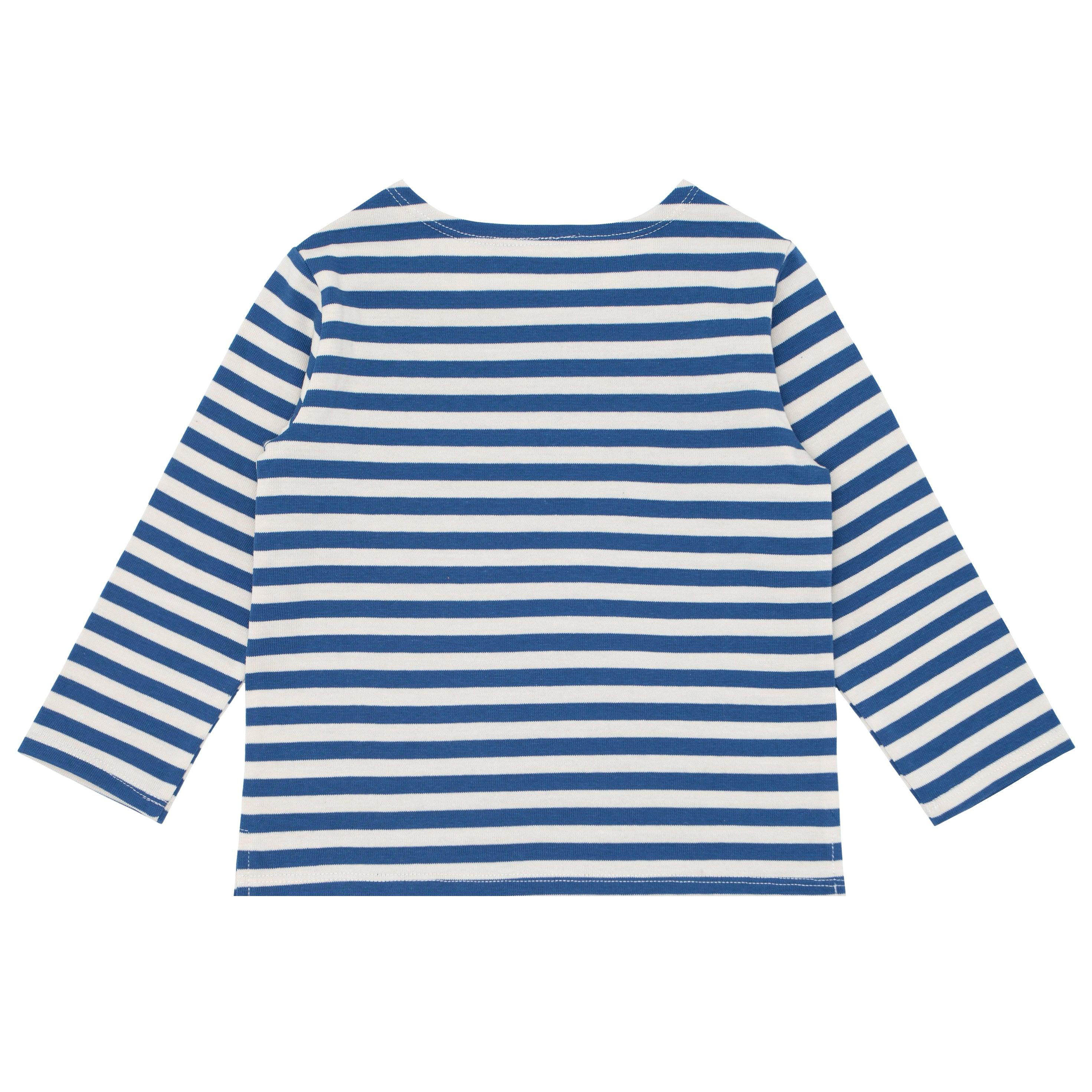 unisex stripe long sleeve boatneck tee